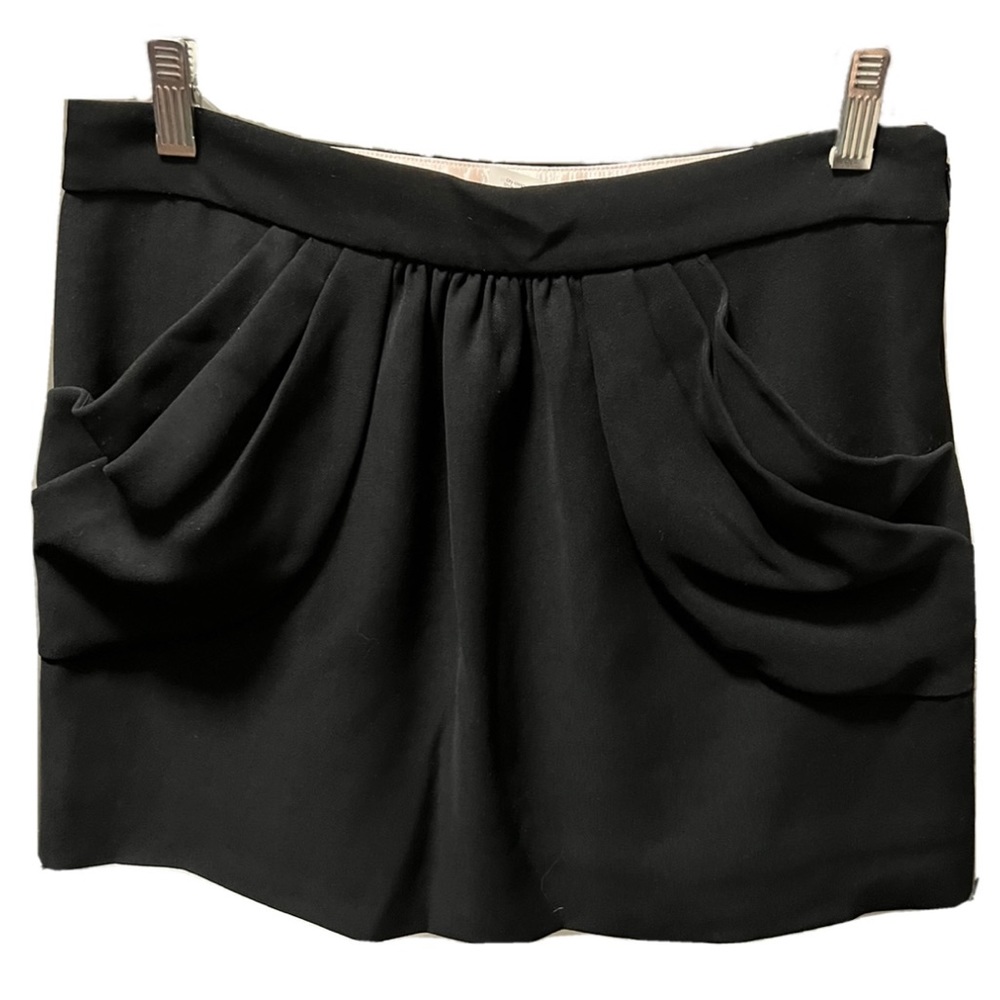 J Crew Black A-line Miniskirt with Pockets Size 2